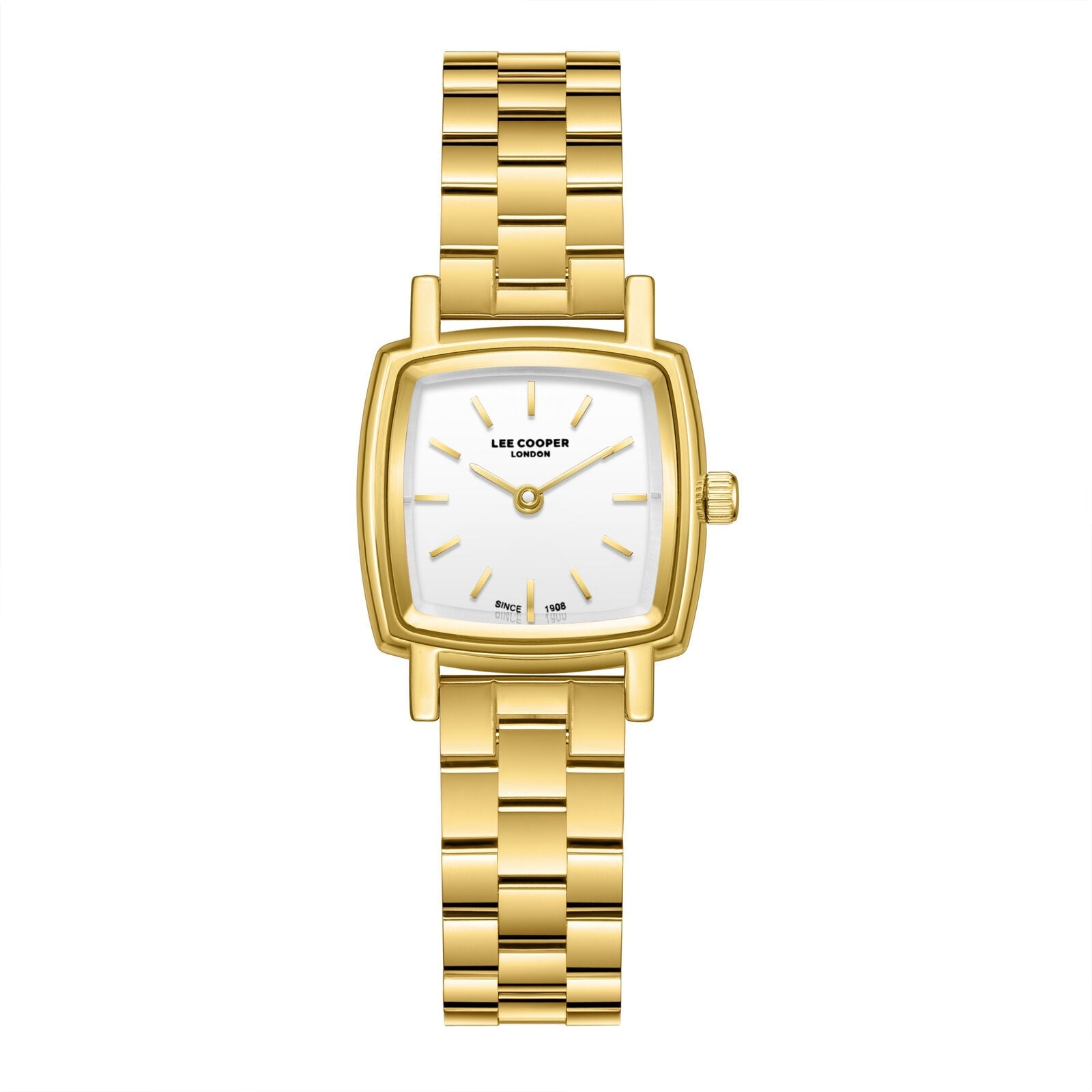 Lee Cooper Elegance Silver Dial Gold Watch - LC08283.130 Hoofdafbeelding