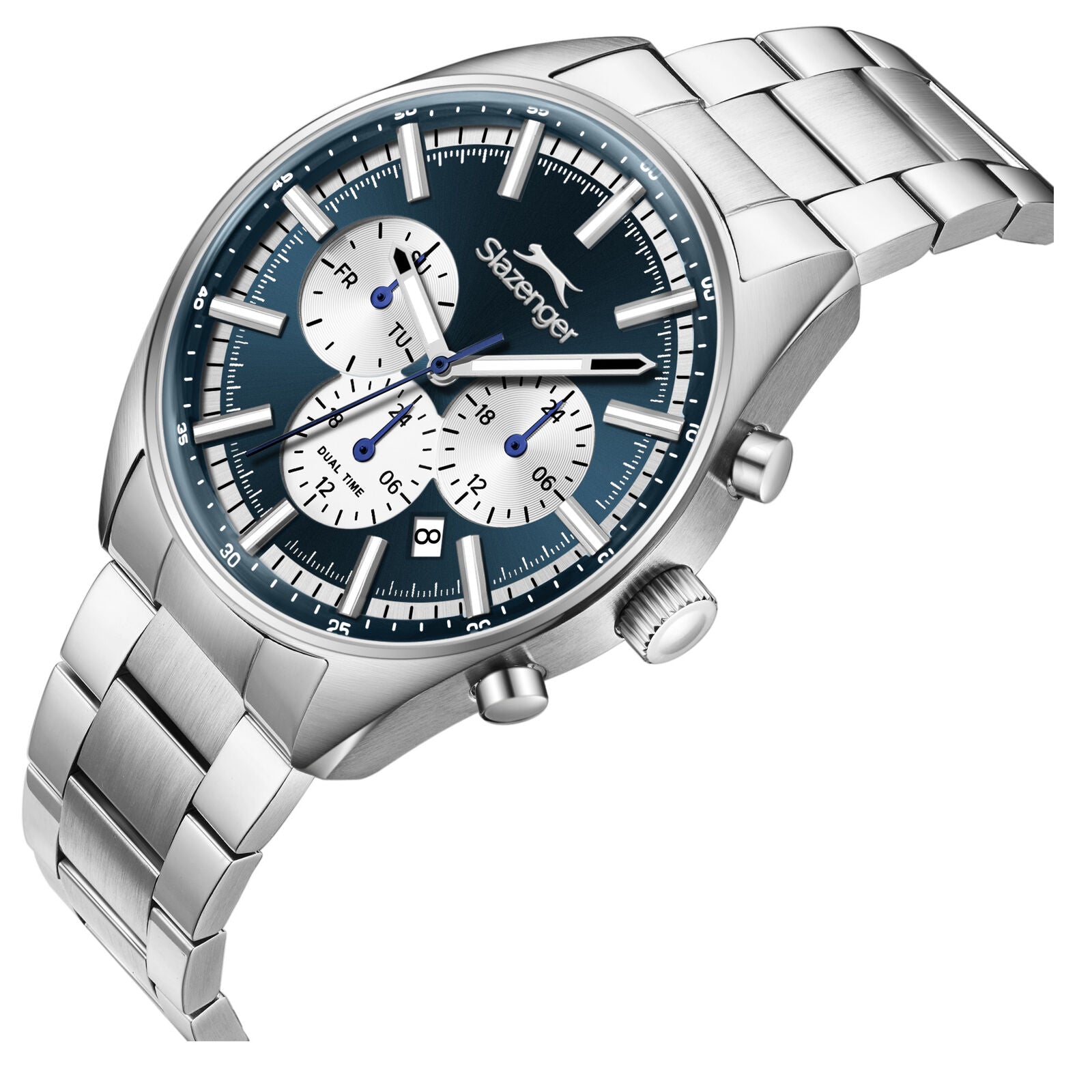 Slazenger Classic Sport Multifunction Blue Dial Silver Watch SL.09.2602.2.360 Secondary image