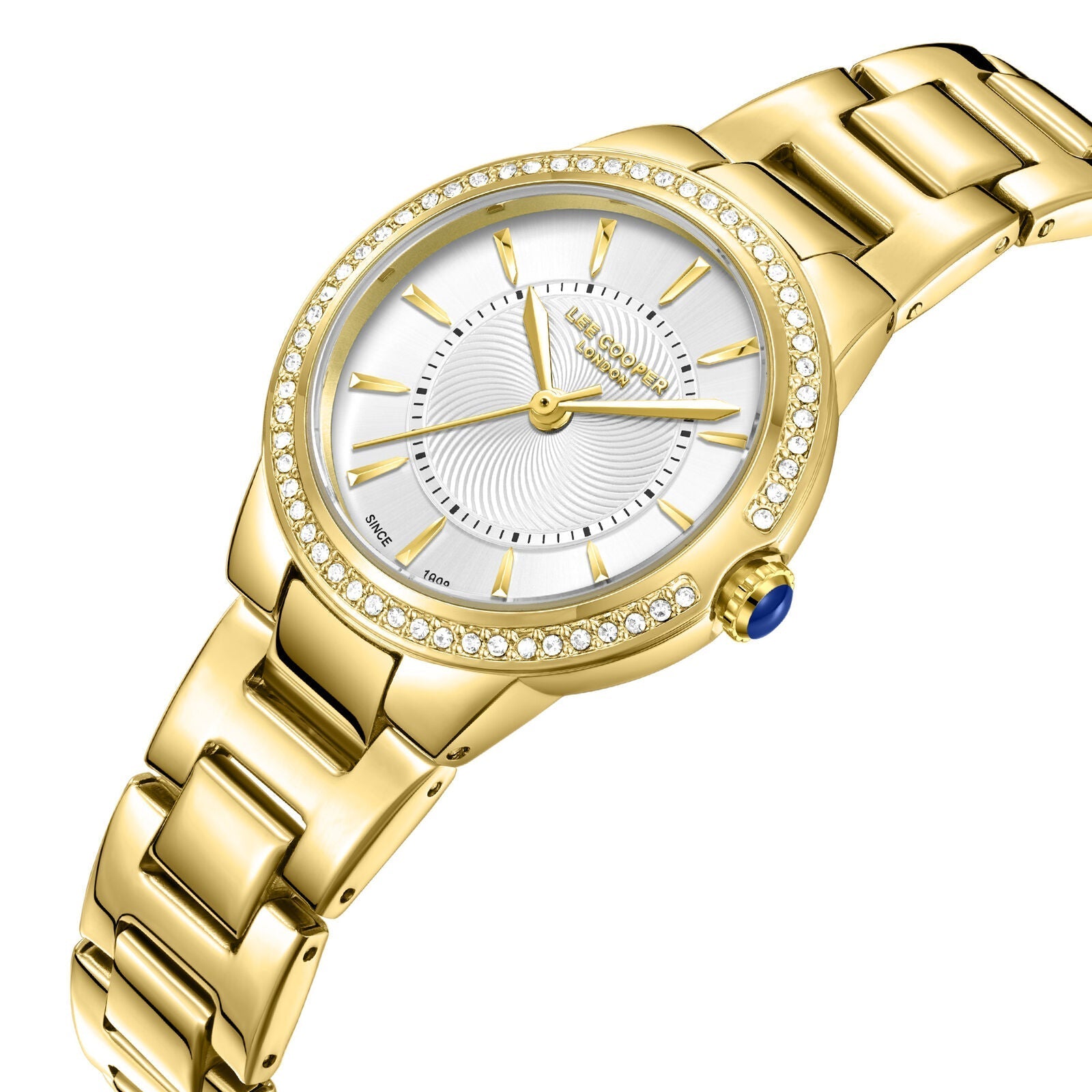 Lee Cooper Mélodie Silver Dial Gold Watch - LC08295.130 Secundaire afbeelding
