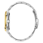 Lee Cooper Maxime Square Case Silver Dial Two Tone Watch - LC08269.230