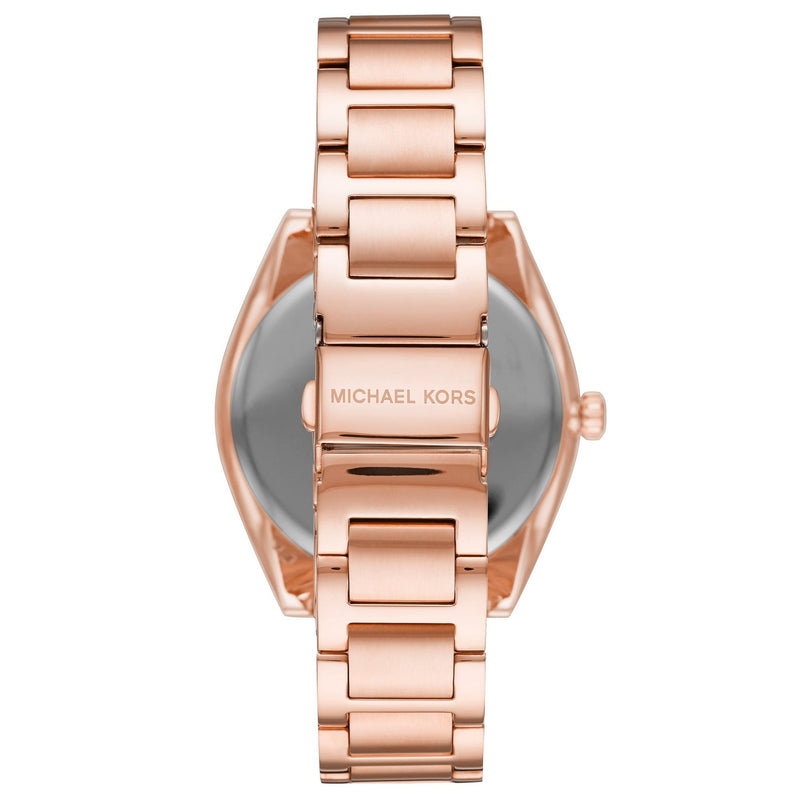 Michael Kors Janelle dameshorloge met pavélogo in roségoudkleur - MK7312