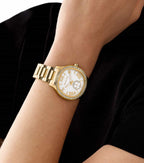 Michael Kors Sage Pavé Gold-Tone Women's Watch - MK4805