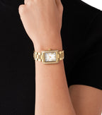 Michael Kors Emery Pavé Rectangular Gold Women's Watch - MK4640