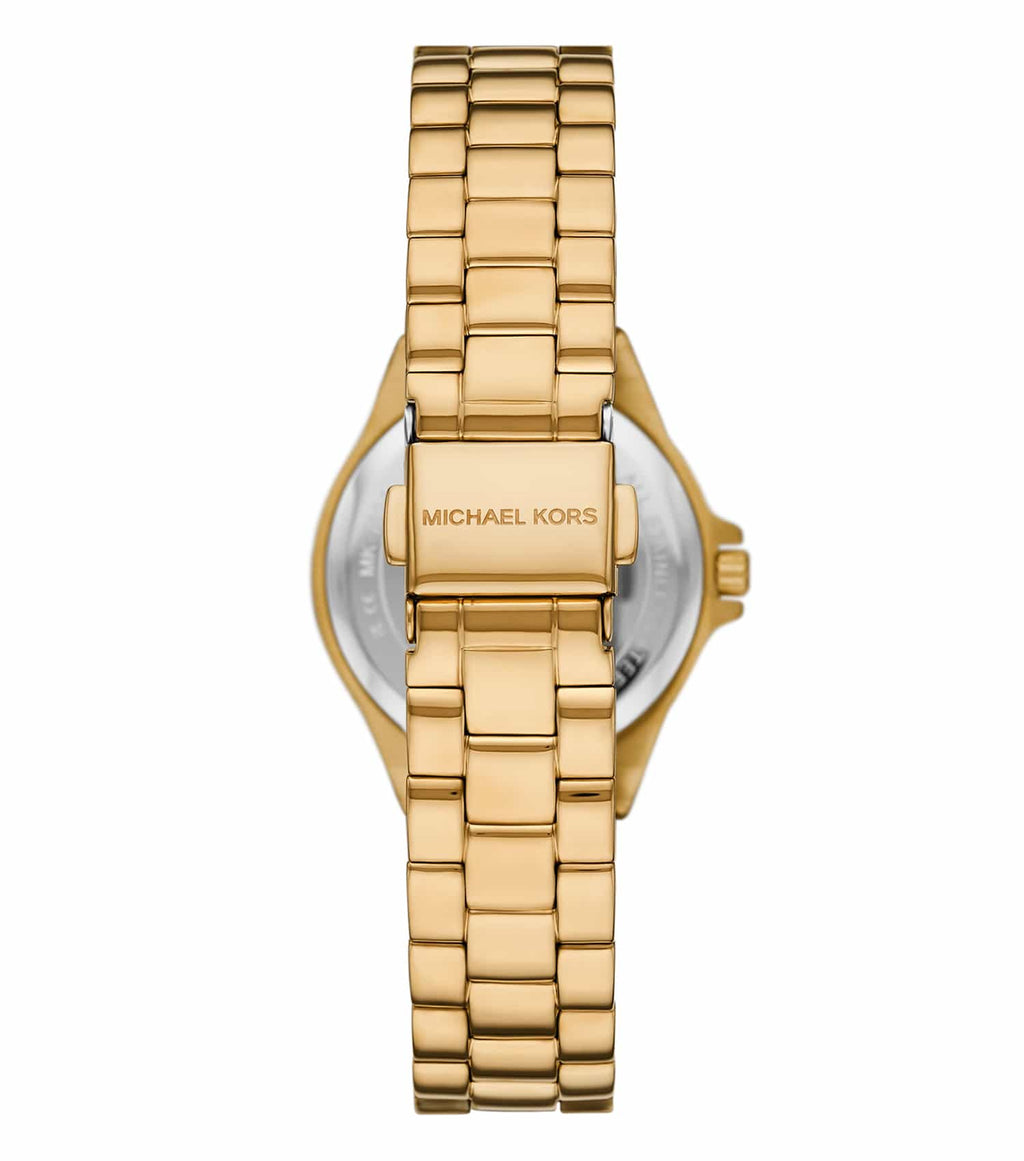 Michael Kors Mini Lennox Pavé Gold-Tone Women's Watch - MK7394