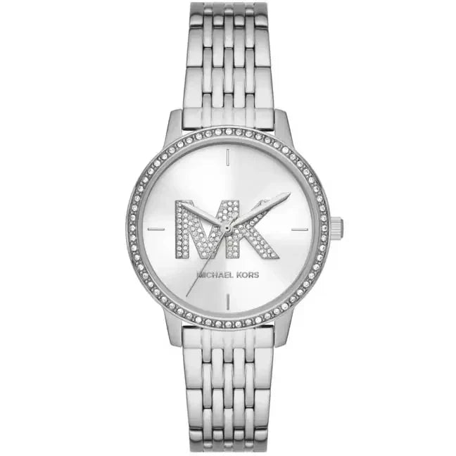 Michael Kors St. Moritz Silver-Tone Women's Watch - MK1055 Hoofdafbeelding