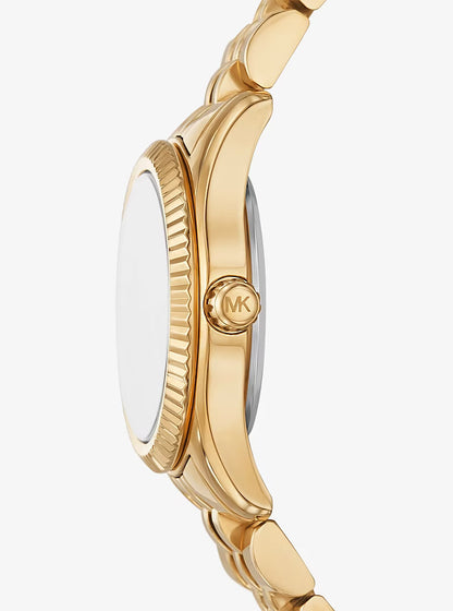 Michael Kors Petite Lexington 26mm Gold-Tone Pavé Women's Watch MK4842