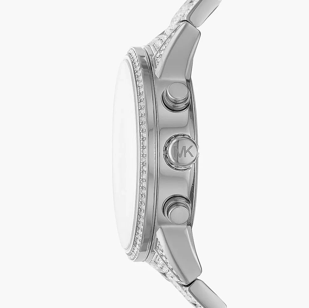 Michael Kors Ritz Pavé zilverkleurige chronograaf dameshorloge - MK6746 Secundaire afbeelding