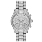 Michael Kors Ritz Pavé Silver-Tone Chronograph Women's Watch - MK6746