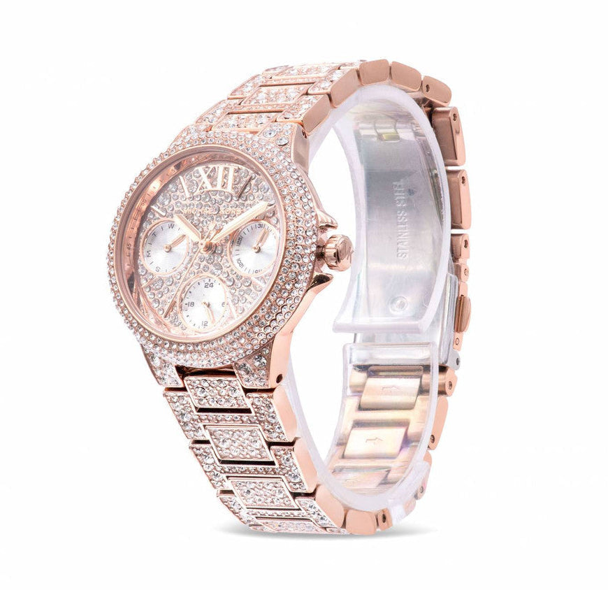 Michael Kors Mini Camille Pavé dameshorloge in roségoudkleur - MK6997 Secundaire afbeelding
