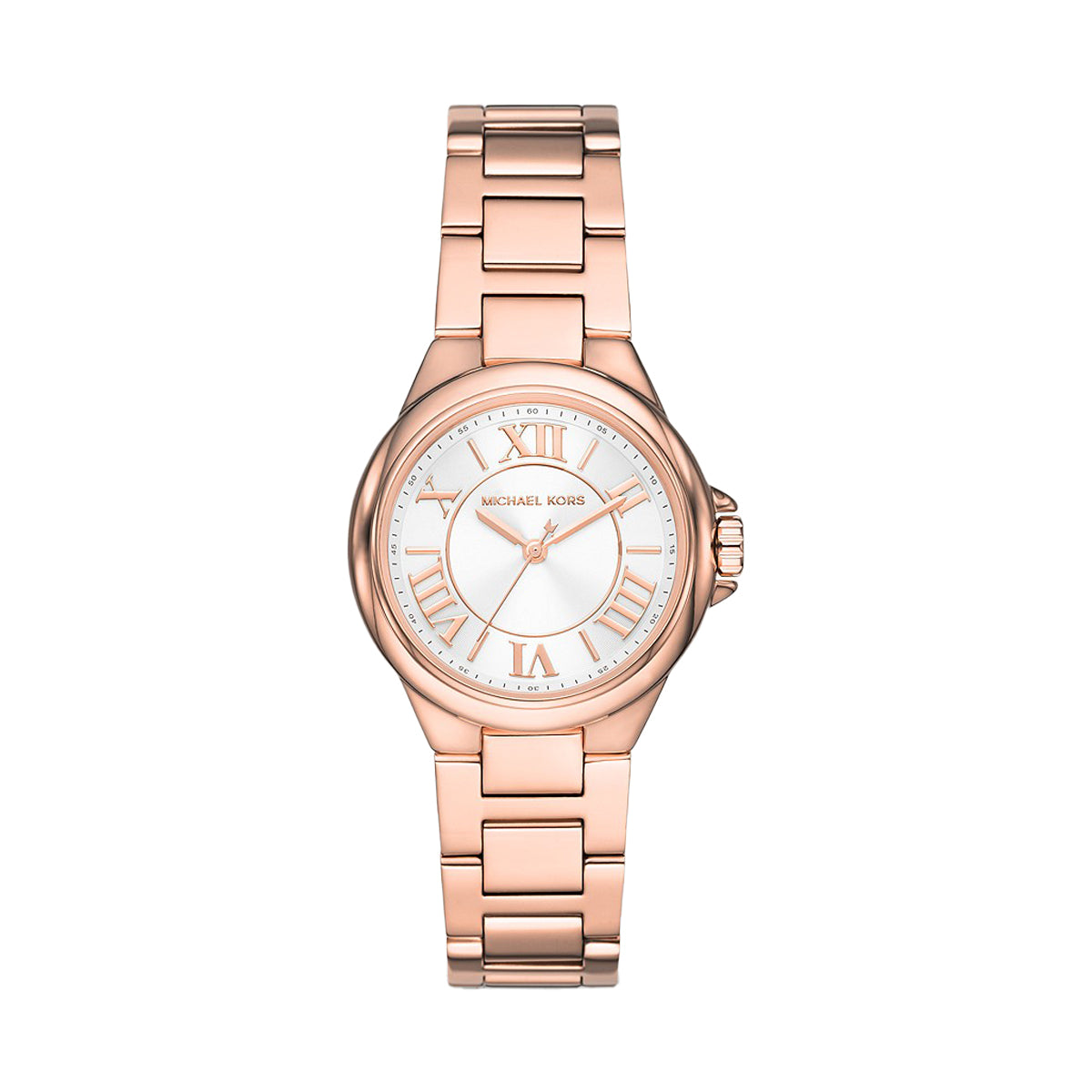 Michael Kors Mini Camille Three-Hand Rose Gold-Tone Women's Watch - MK7256 Hoofdafbeelding