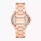 Michael Kors Camille Chronograph White Dial Rose-gold Women's Watch - MK7271