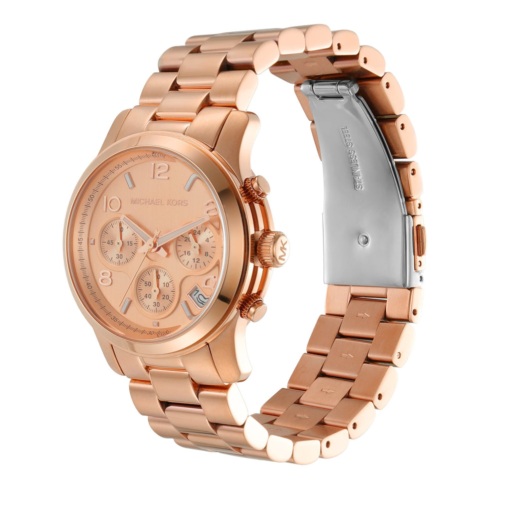 Michael Kors Runway Chronograph Quartz Rose Gold-Tone Women's Watch - MK7324 Secundaire afbeelding