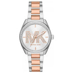 Michael Kors Janelle Silver Dial Two Tone Steel Strap Women's Watch MK7383