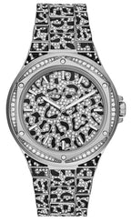 Michael Kors Oversized Lennox Pavé Black and silver pattern Women's Watch - MK7408
