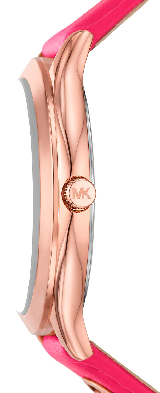 Michael Kors Slim Runway Rose Gold-Tone and Leather Women's Watch - MK7469 Secundaire afbeelding