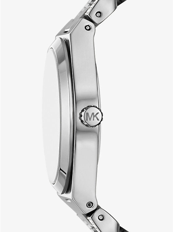Michael Kors Lennox Pavé Silver-Tone Curb-Link Women's Watch - MK7488 Secundaire afbeelding
