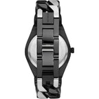Michael Kors Lennox Black Sunray Dial Two-tone Women's Watch - MK7502