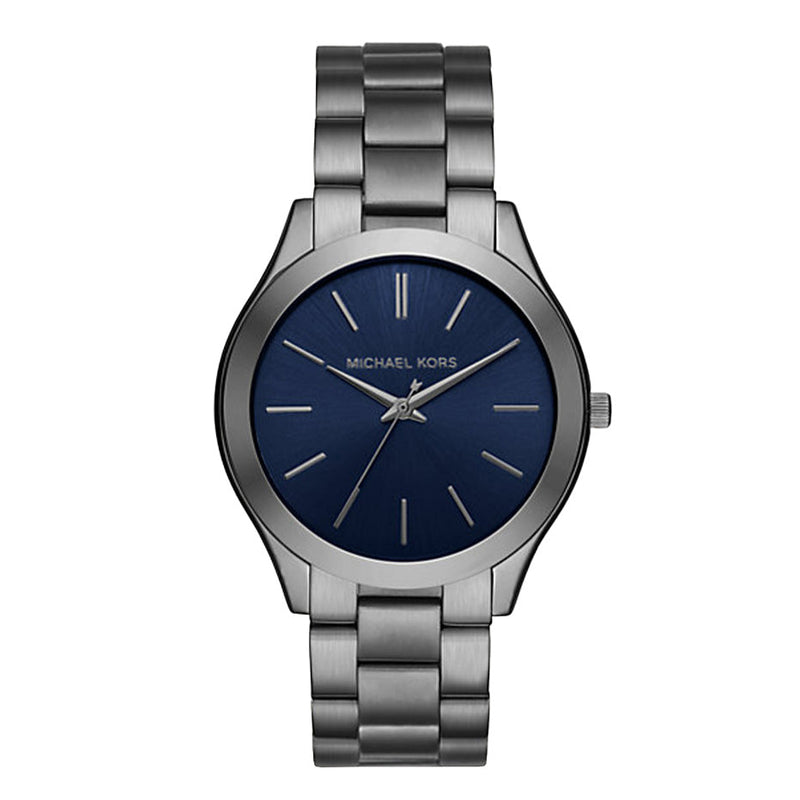 Michael Kors Slim Runway Navy Blue Dial Gunmetal Men's Watch - MK8584 Main image