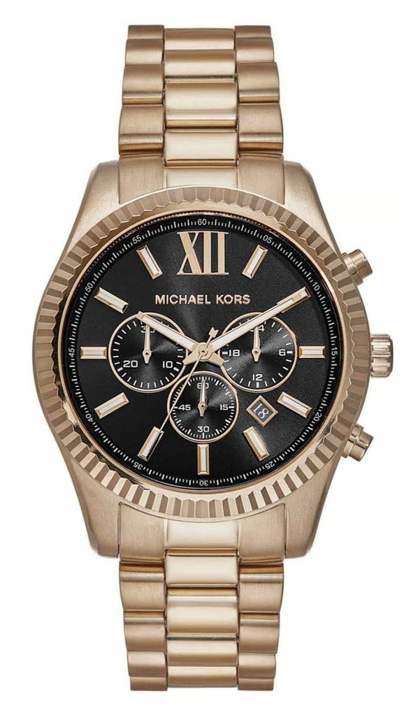 Michael Kors oversized Lexington herenhorloge in roségoudkleur - MK9155 Hoofdafbeelding