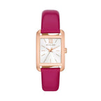 Michael Kors Monroe Three-Hand Pink Leather Strap Women's Watch - MKO1029
