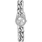 Michael Kors Petite Pavé Silver Chain Link Ladies Watch - MKO1068