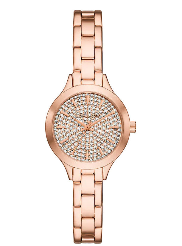 Michael Kors Mini Aspyn Pavé Rose Gold-Tone Women's Watch - MKO1087 Hoofdafbeelding