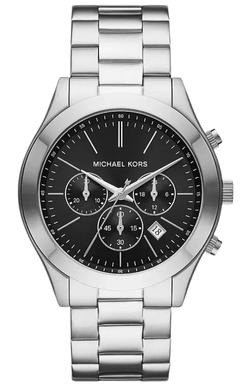 Michael Kors Slim Runway Chronograaf Dameshorloge in zilverkleur - MK1056 Hoofdafbeelding