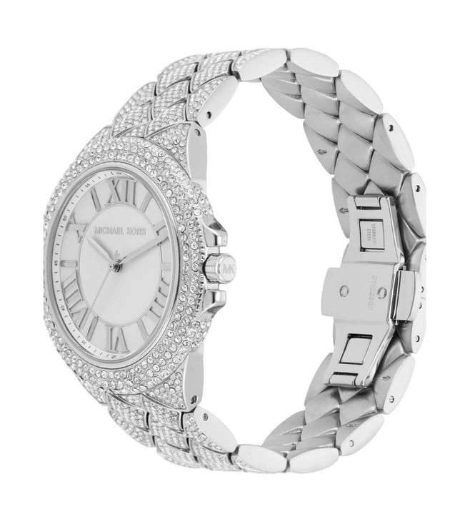 Michael Kors Camille Pavé White Dial Silver Women's Watch - MK4803 Secundaire afbeelding