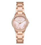 Michael Kors Mini Sage Pavé Pink MOP Dial Rose Gold Women's Watch - MK4823
