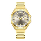 Lee Cooper Oswin Date Window Beige Dial Gold Watch - LC08271.160