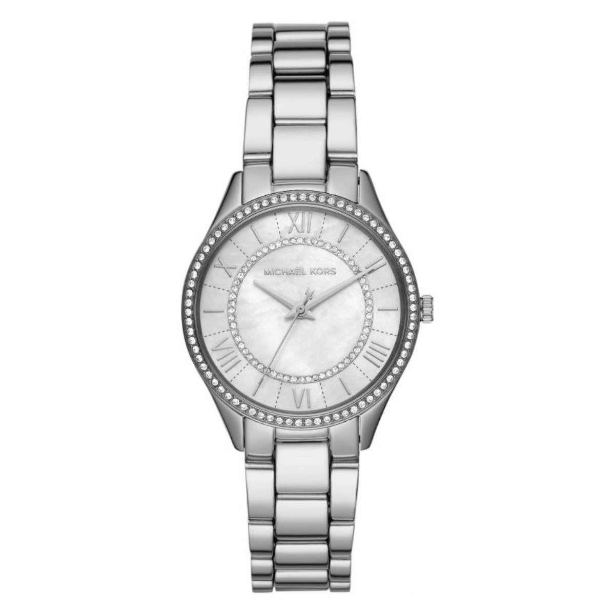Michael Kors Lauryn dameshorloge in zilverkleur - MK4510 Hoofdafbeelding