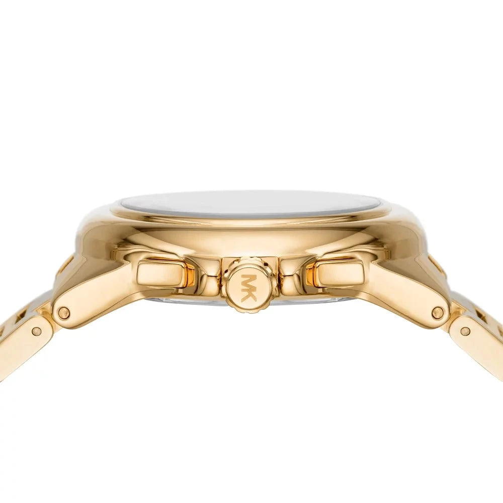 Michael Kors Oversized Camille Chronograaf Dameshorloge met Witte Wijzerplaat en Gouden Details - MK7270 Secundaire afbeelding