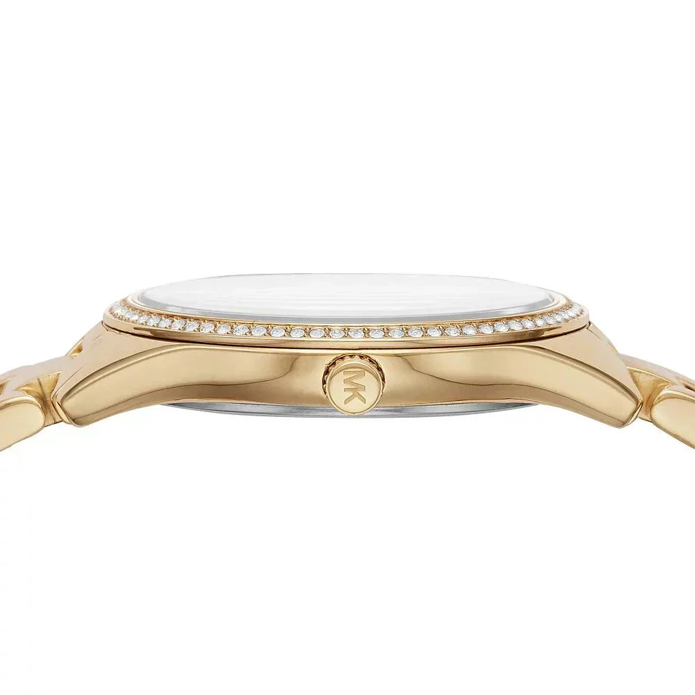 Michael Kors Lauryn Pavé Gold-Tone Women's Watch - MK4490 Secundaire afbeelding
