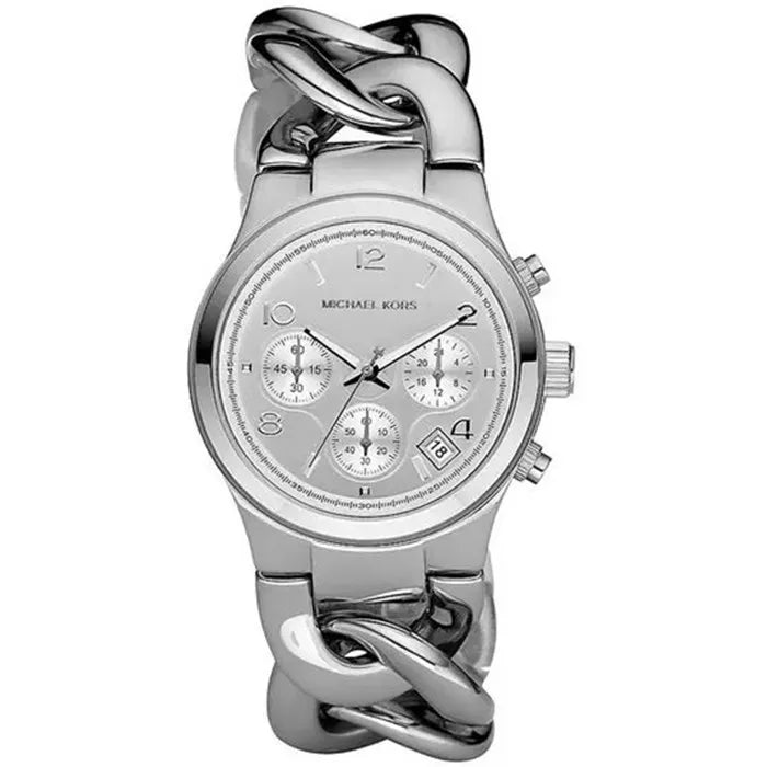 Michael Kors Runway Twist Silver Women's Watch - MK3149 Hoofdafbeelding