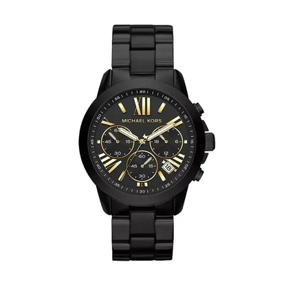 Michael Kors Brecken 42mm Black Dial Black-Tone Chronograph Unisex Watch MK6302