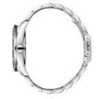 Lee Cooper Donald Day Date Window Blue Dial Silver Watch - LC08314.390