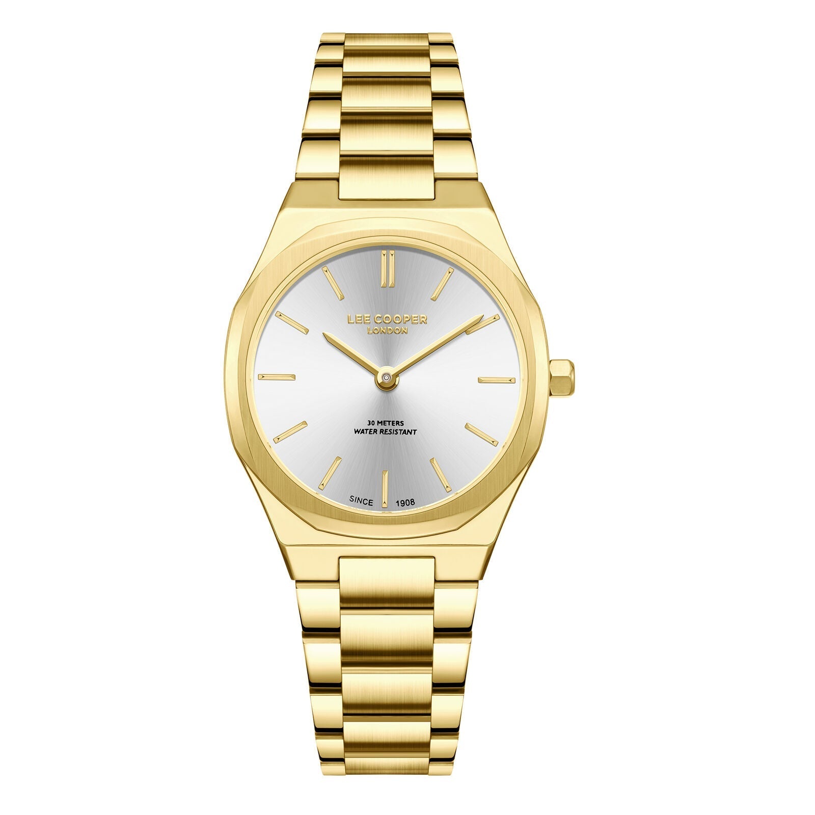 Lee Cooper Arlène Silver Dial Gold Watch - LC08276.130 Hoofdafbeelding