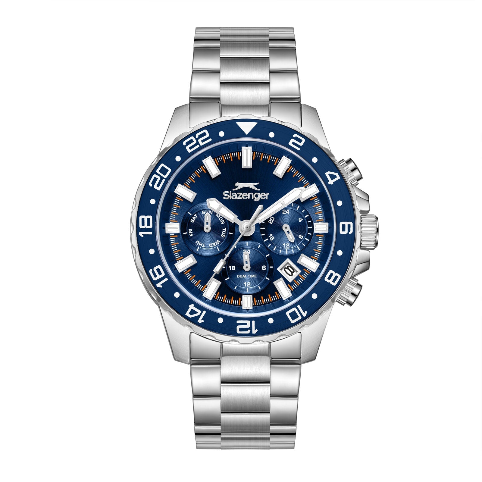 Slazenger Multifunction Blue Dial Silver Watch - SL.09.2552.2.02 Main image