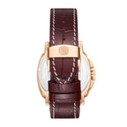 Beverly Hills Polo Club 5 Years Rose Gold Red Leather Watch BP3867X.162