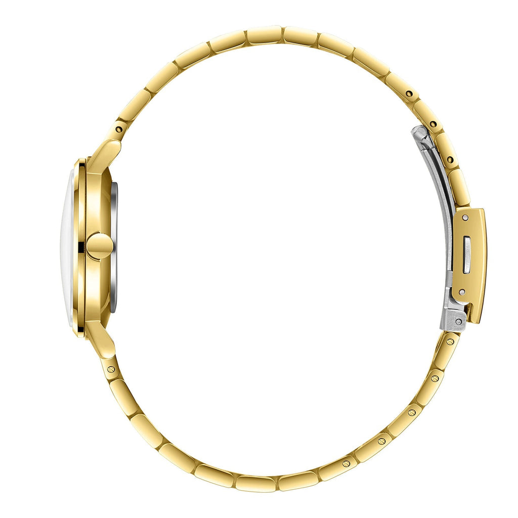 Lee Cooper Fashion Classic White Dial Gold Watch - LC08297.130