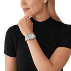 Michael Kors Runway Pavé Chronograph Silver Women's Watch - MK7434