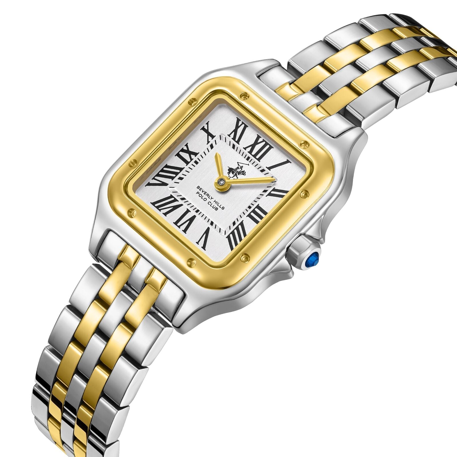 Beverly Hills Polo Club Roman Numeral Two-Tone Square Watch BP3755C.231 Secondary image
