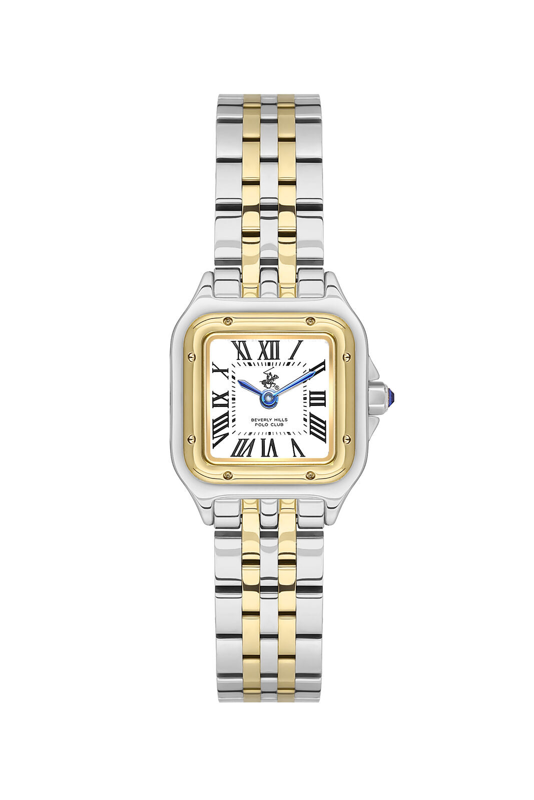 Beverly Hills Polo Club Roman Numeral Two-Tone Square Watch BP3600C.231 Main image