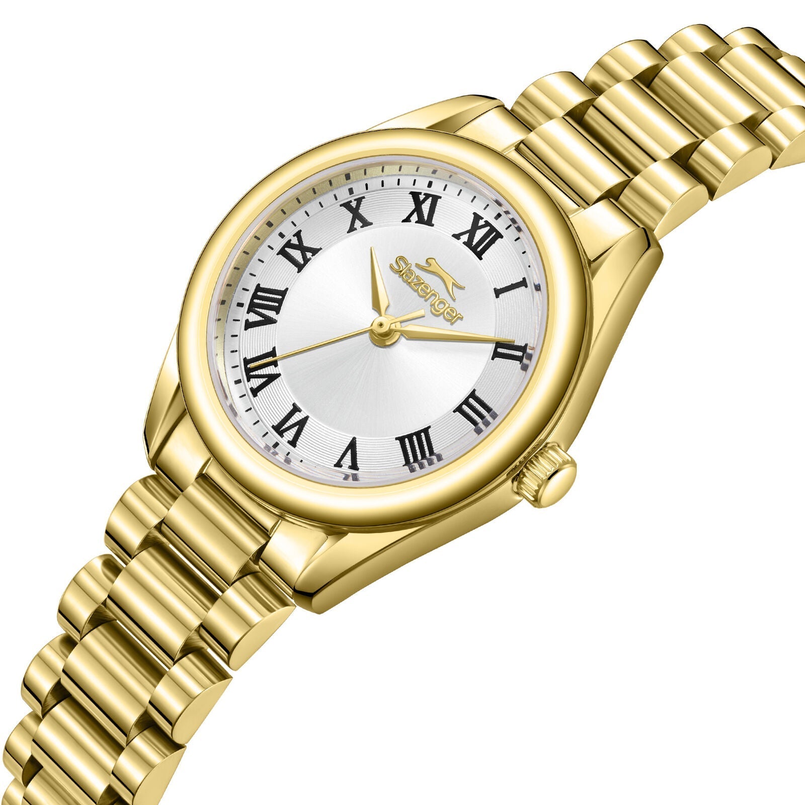 Slazenger Roman Numeral Silver Dial Gold Watch - SL.09.2591.3.130 Secondary image