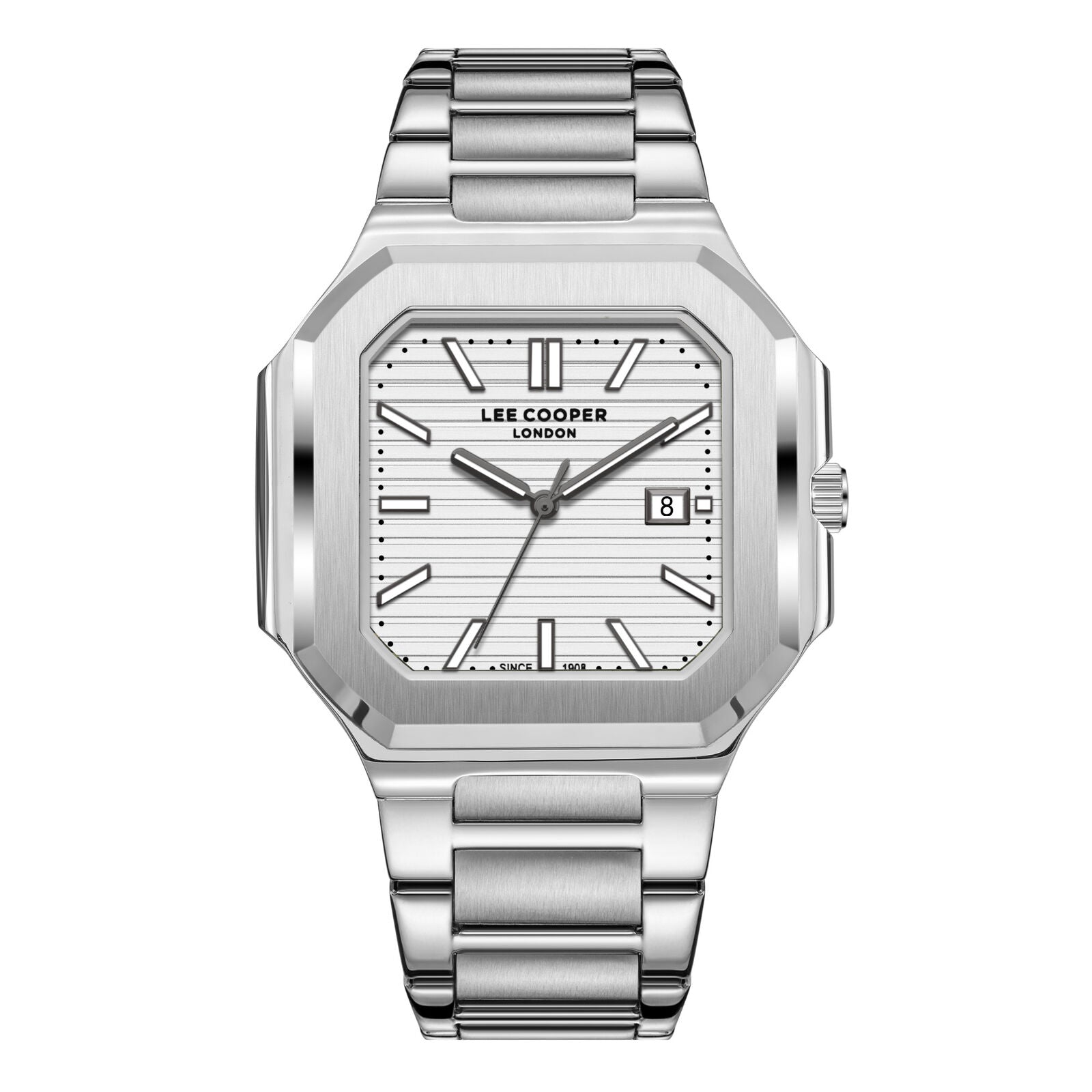 Lee Cooper Maxime Square Case All Silver Watch - LC08269.330 Hoofdafbeelding