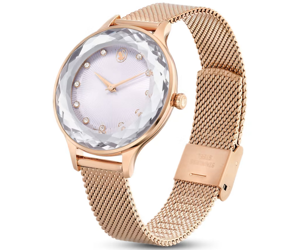 Swarovski Dextera Mixed Crystal Pave White Dial Rose Gold Tone Women's Watch 5650011 Secundaire afbeelding