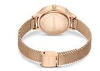 Swarovski Dextera Mixed Crystal Pave White Dial Rose Gold Tone Women's Watch 5650011