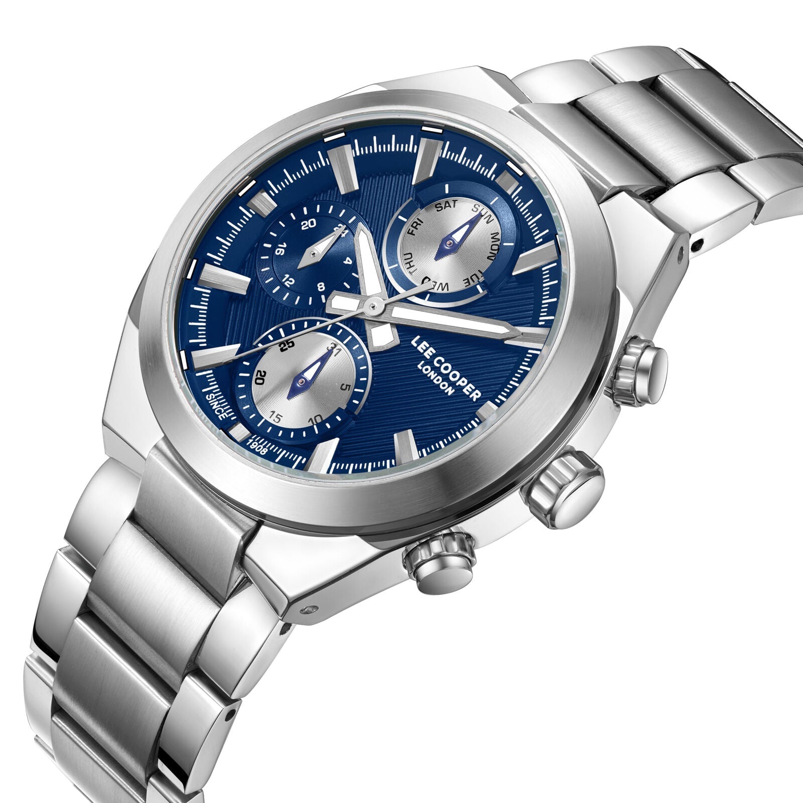 Lee Cooper Rodrigue Multifunction Blue Dial Silver Watch - LC08294.390 Secondary image