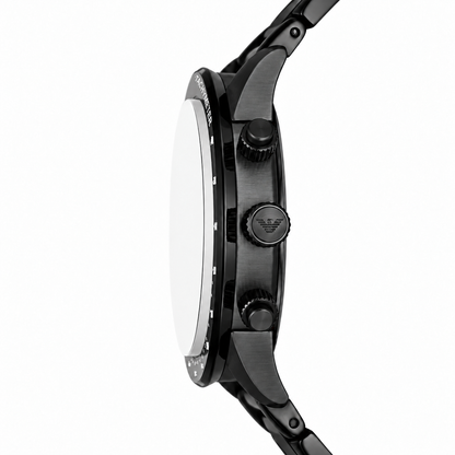 Emporio Armani 43mm Green Dial Black-Tone Chronograph Men's Watch AR11472
