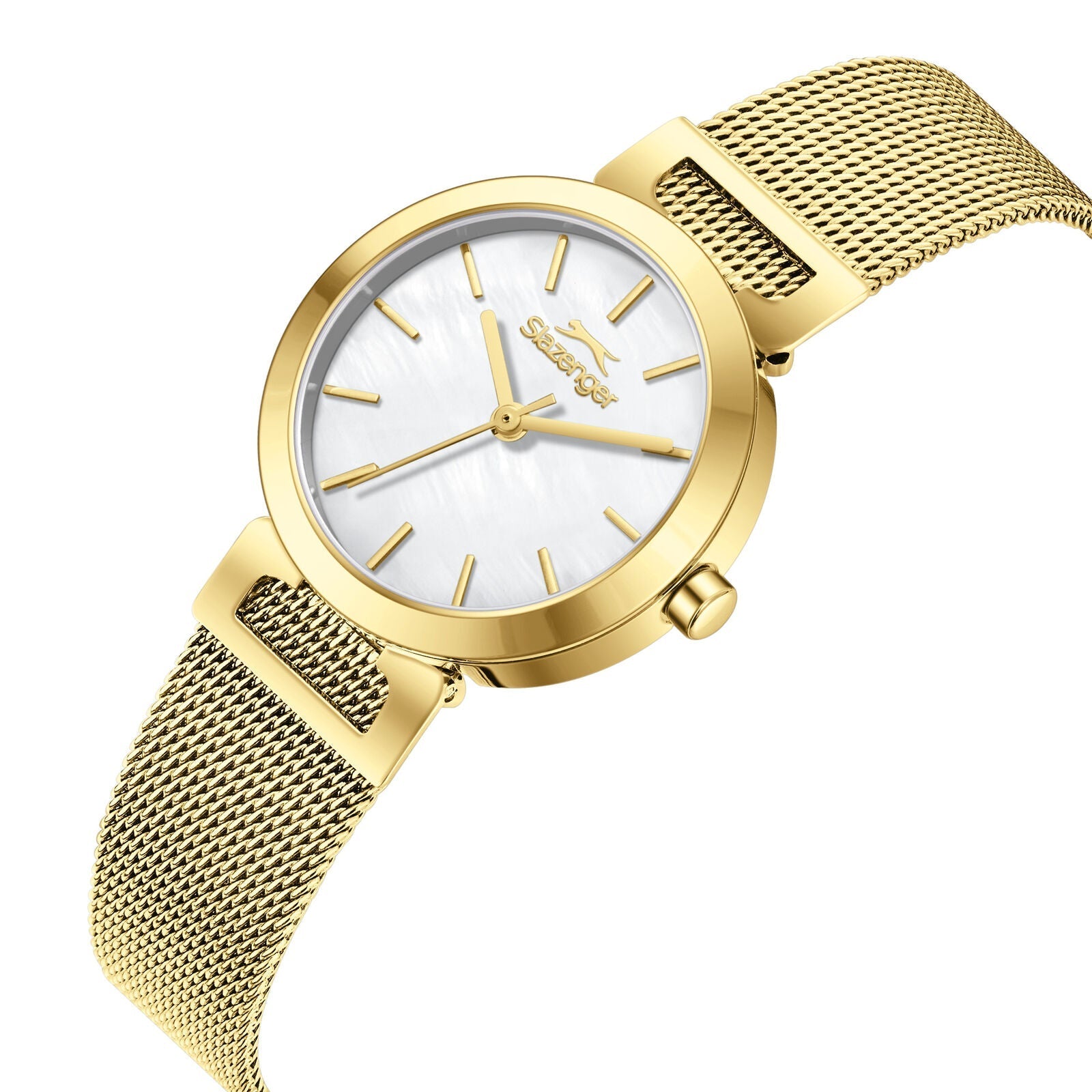 Slazenger Classic White Dial Mesh Gold Watch - SL.09.2592.3.120 Secondary image